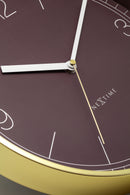 Wall clock 30cm-Silent-Aluminium-NeXtime 'Nova'