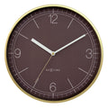 Wall clock 30cm-Silent-Aluminium-NeXtime 'Nova'