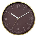 Wall clock 30cm-Silent-Aluminium-NeXtime 'Nova'