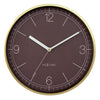 Wall clock 30cm-Silent-Aluminium-NeXtime 'Nova'