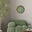 Wall clock 30cm-Silent-Dark wood pattern-Plastic-NeXtime 'Lyra'