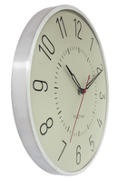 Wall clock 30.5cm-Silent-Aluminium-NeXtime 'Rotterdam'