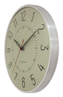 Wall clock 30.5cm-Silent-Aluminium-NeXtime 'Rotterdam'