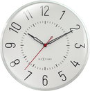Wall clock 30.5cm-Silent-Aluminium-NeXtime 'Rotterdam'