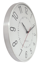 Wall clock 30.5cm-Silent-Aluminium-NeXtime 'Rotterdam'