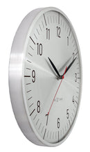 Wall clock 30.5cm-Silent-Aluminium-NeXtime 'Frankfurt'