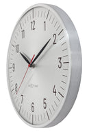 Wall clock 30.5cm-Silent-Aluminium-NeXtime 'Frankfurt'