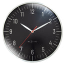Wall clock 30.5cm-Silent-Aluminium-NeXtime 'Frankfurt'