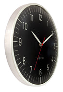 Wall clock 30.5cm-Silent-Aluminium-NeXtime 'Frankfurt'