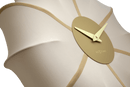 Wall clock 50cm-Silent-Fabric/Metal-NeXtime 'Ultimo'