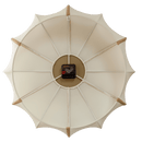 Wall clock 50cm-Silent-Fabric/Metal-NeXtime 'Ultimo'