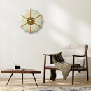 Wall clock 50cm-Silent-Fabric/Metal-NeXtime 'Ultimo'