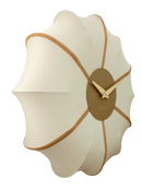 Wall clock 50cm-Silent-Fabric/Metal-NeXtime 'Ultimo'