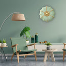 Wall clock 50cm-Silent-Fabric/Metal-NeXtime 'Ultimo'