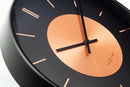 Wall clock; Silent clock; Designer clock, Gift; Retro clock; Metal clock; Copper décor; NeXtime; Vintage clock; Loft ;