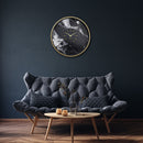 Wall clock; Silent clock; Designer clock; Gift; Marble clock; NeXtime; Luxury clock; Glamorous; Sophisticated; Art Deco ;