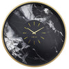 Wall clock; Silent clock; Designer clock; Gift; Marble clock; NeXtime; Luxury clock; Glamorous; Sophisticated; Art Deco ; #color_gold