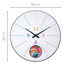 Large wall clock; Silent clock; Designer clock; Pendulum clock;  Gift; Unique clock; NeXtime; Rainbow clock; Colorful clock; Mondern clock; Artistic; Workplace ;