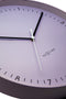 Wall clock; Silent clock; Designer clock; Gift; Modern clock; NeXtime; Minimalist; Scandinavian; Urban; Neutral; Workplace; Lavender colour ;