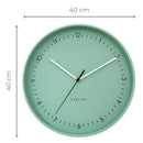 Wall clock; Silent clock; Designer clock; Gift; Modern clock; NeXtime; Minimalist; Scandinavian; Urban; Neutral; Workplace; Green ;