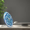 Table/Wall clock 20cm - Silent - Blue -  Tempered Glass - "Cosmo Table"