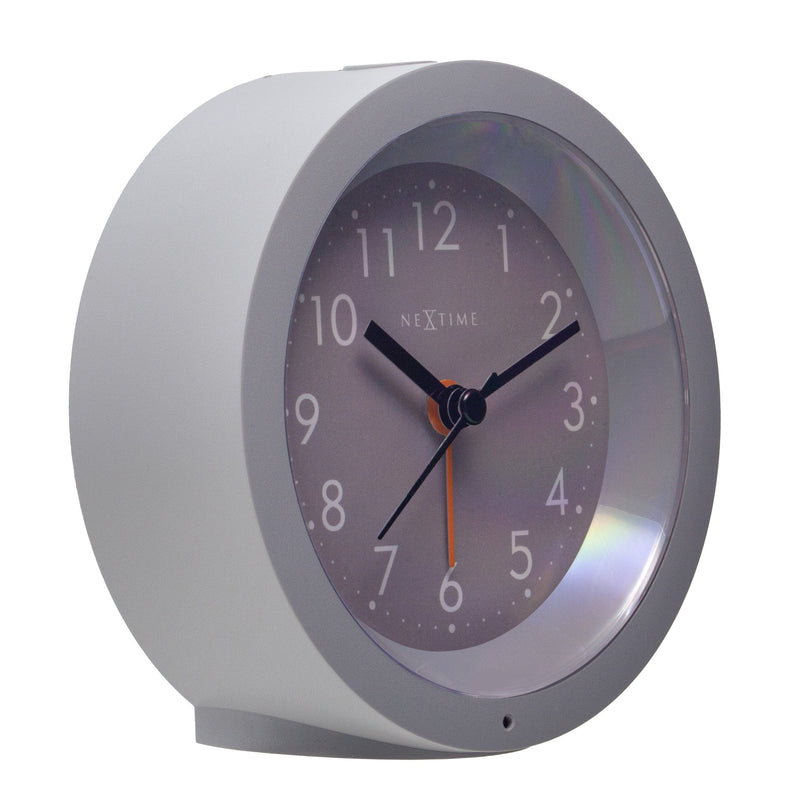 Table Alarm Clock 10.5cm x 3.6cm-Silent-Light Dial-NeXtime "Circle"