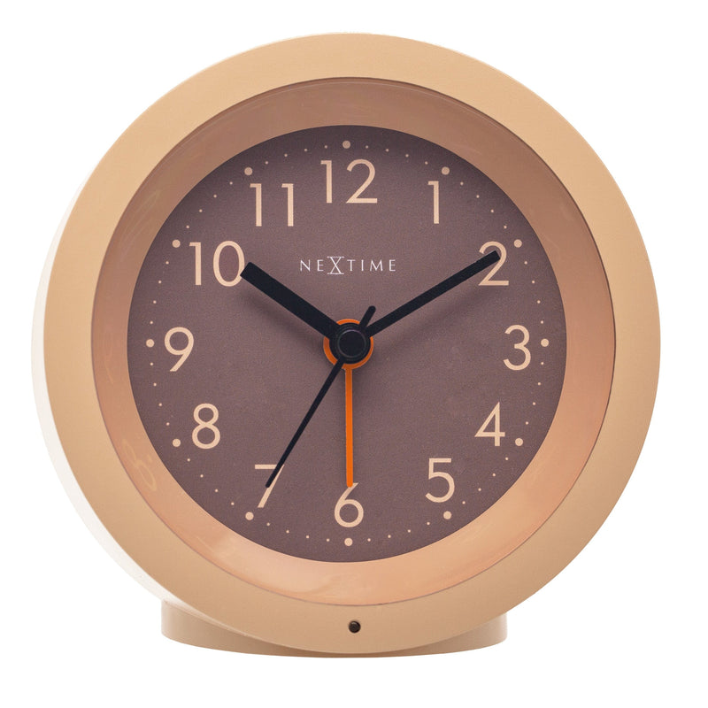 Table Alarm Clock 10.5cm x 3.6cm-Silent-Light Dial-NeXtime "Circle"