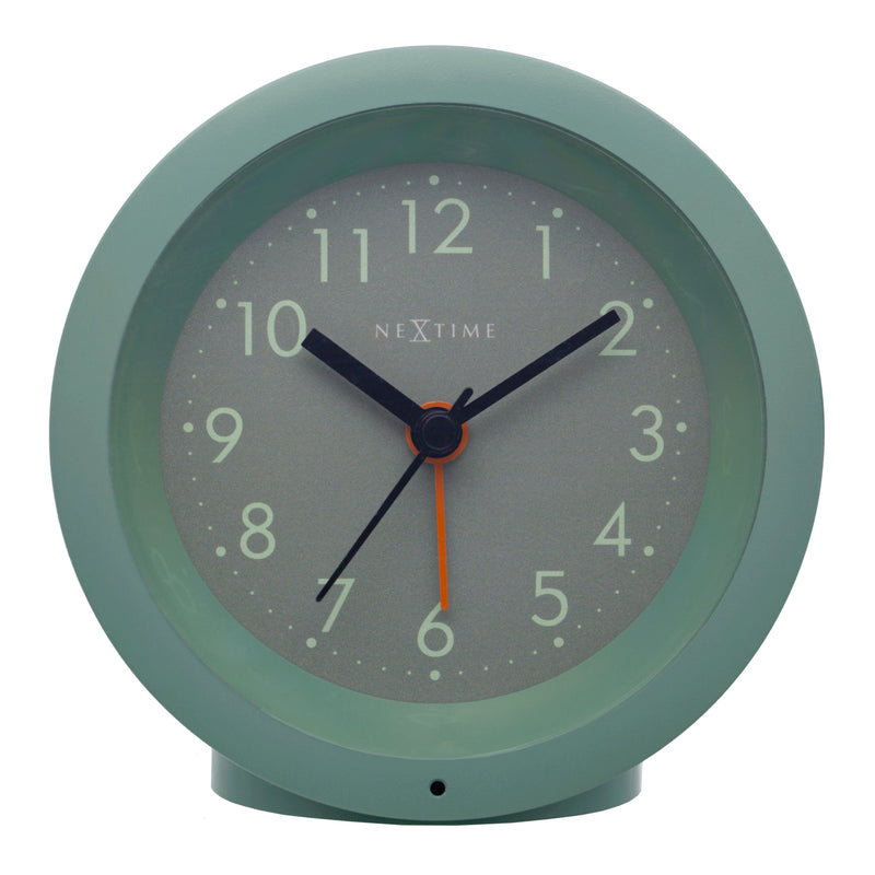 Table Alarm Clock 10.5cm x 3.6cm-Silent-Light Dial-NeXtime "Circle"