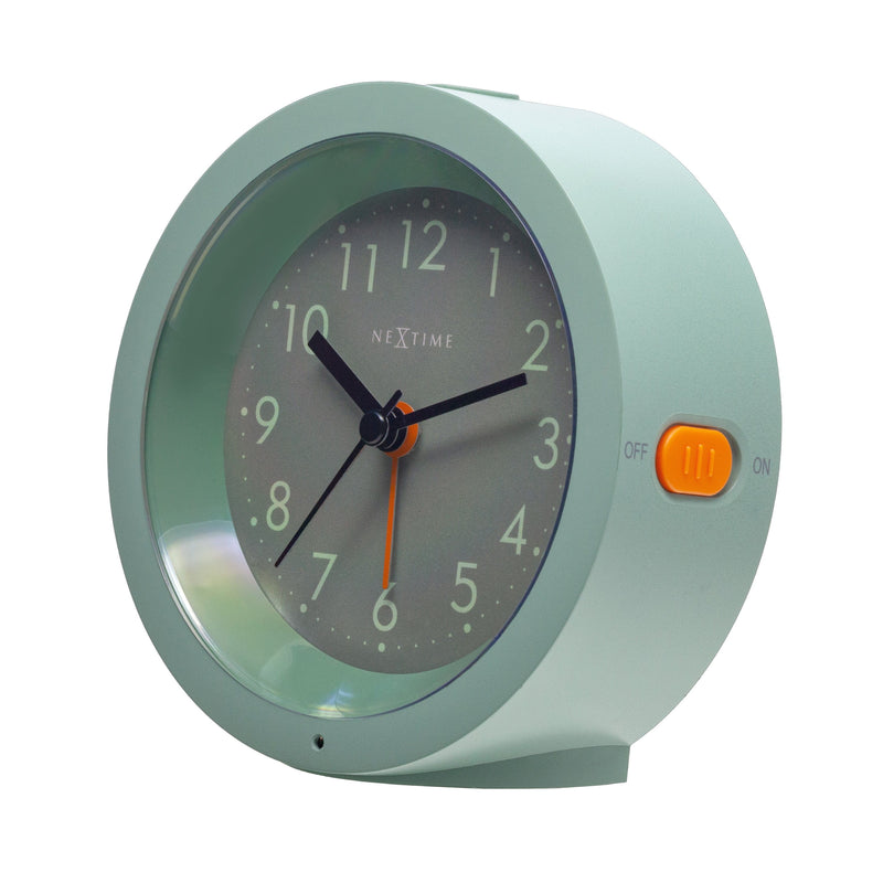 Table Alarm Clock 10.5cm x 3.6cm-Silent-Light Dial-NeXtime "Circle"