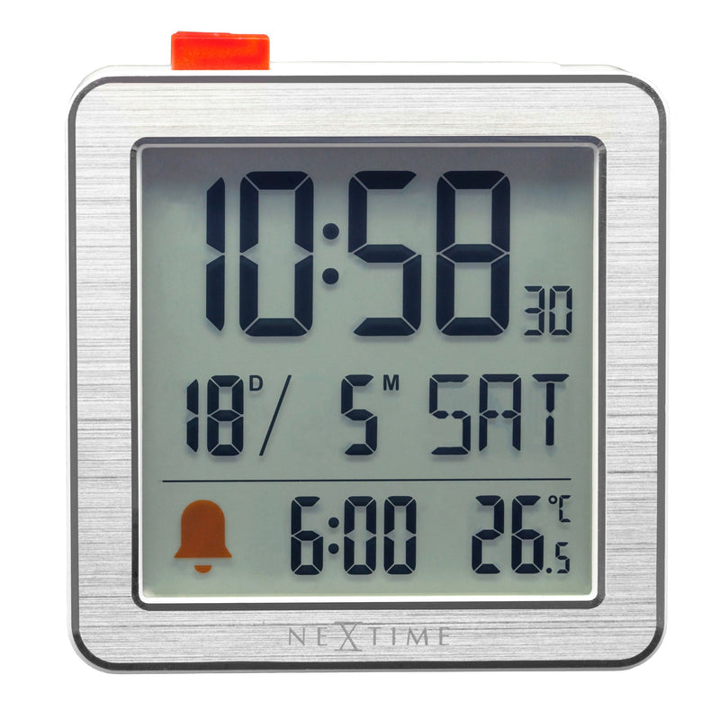 Digitaler Tischwecker 6x6.4x2.1cm-RCC-Metall/ABS-NeXtime-"Mini"