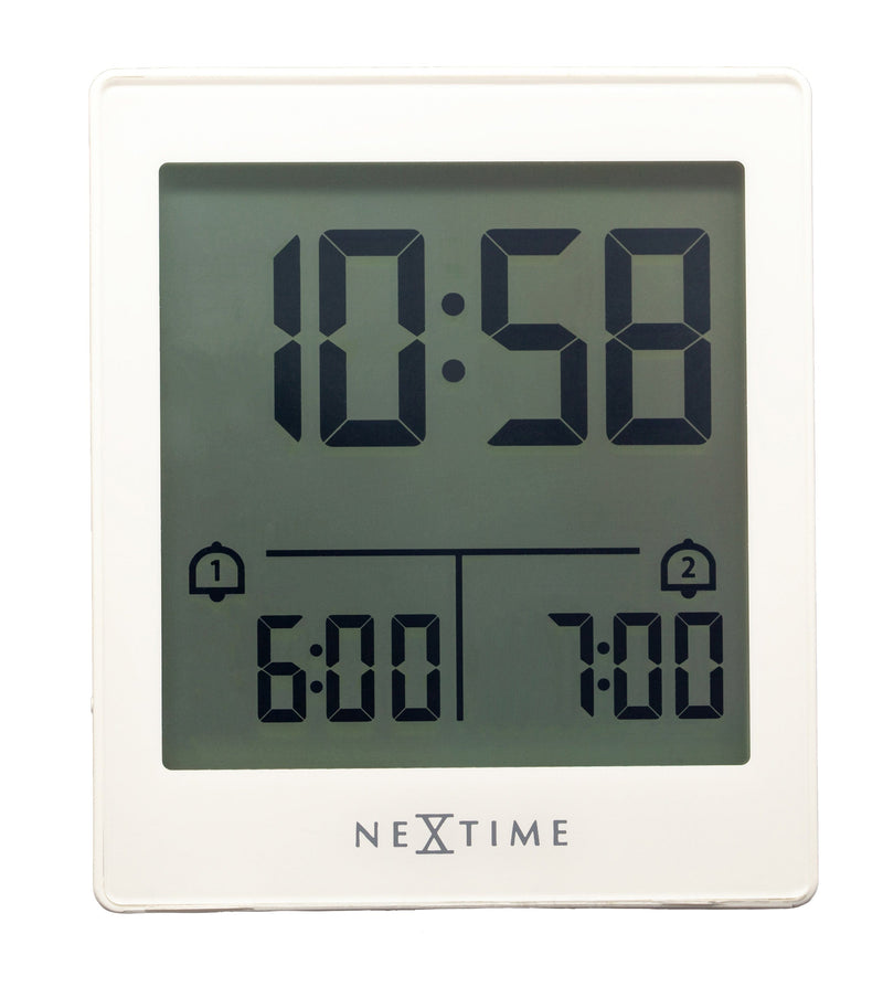 Digital Table Alarm Clock 7.7x8.9x3cm-RCC-ABS-NeXtime-"Wake Up"