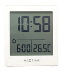 Digital Table Alarm Clock 7.7x8.9x3cm-RCC-ABS-NeXtime-"Wake Up"