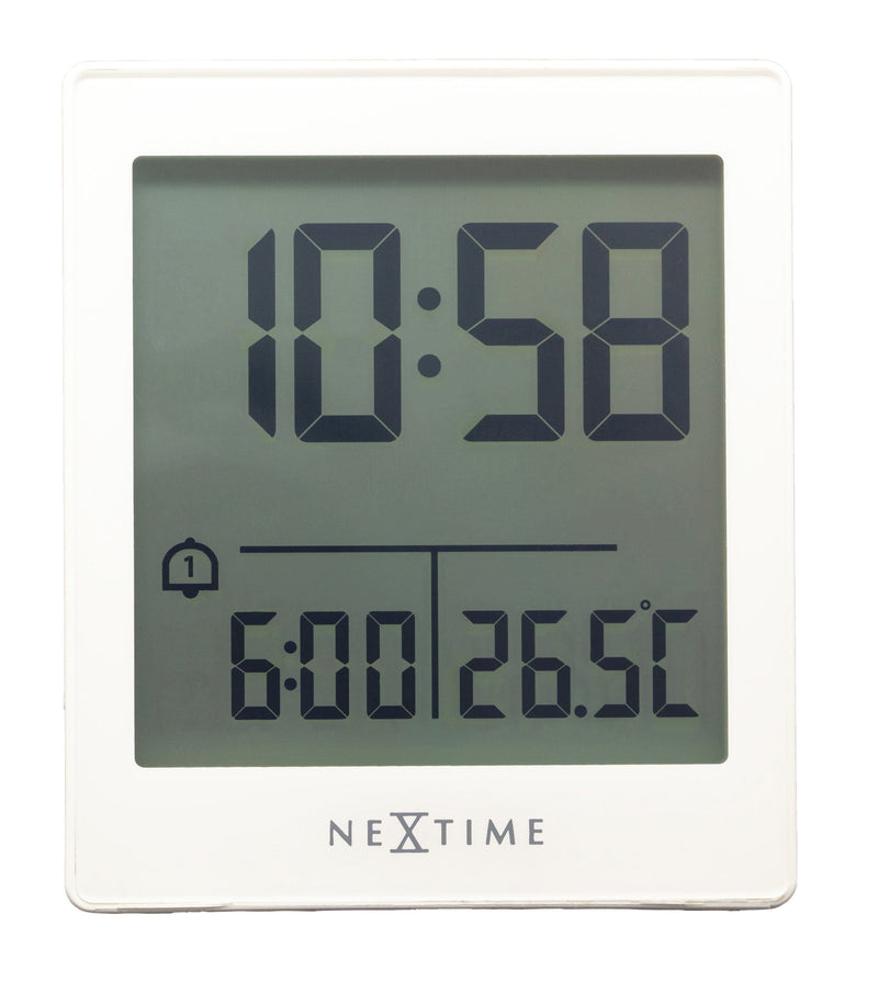 Digitale Tafelwekker 7.7x8.9x3cm-RCC-ABS-NeXtime-"Wake Up"