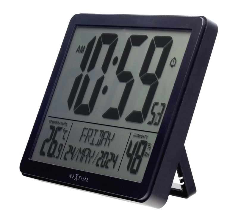 Digitale Tisch-/Wanduhr 17.3x14x2.7cm-RCC-Wetterstation-ABS-NeXtime-"Oneforall"