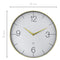 Large Wall Clock; Silent Clock; Designer Clock; Gift; NeXtime; Minimalist; Modern Clock; White dial face; Arabic Index; Home Décor; Gold Colour Clock; Office Clock;