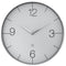 Large Wall Clock, Silent Clock; Designer Clock; Gift; NeXtime; Minimalist; Modern Clock; White dial face; Arabic Index; Home Décor; Silver Clock; Office Clock;