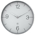 Wall Clock; Silent Clock; Designer Clock; Gift; NeXtime; Minimalist; Modern Clock; White dial face; Arabic Index; Home Décor; Silver Colour Clock; Office Clock; #color_chrome