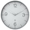 Wall Clock; Silent Clock; Designer Clock; Gift; NeXtime; Minimalist; Modern Clock; White dial face; Arabic Index; Home Décor; Silver Colour Clock; Office Clock;