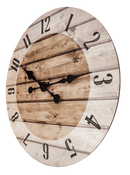 Horloge murale - 55 cm - Bois - Marron - 'Nadir'