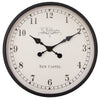 Wall clock-60 cm-Plastic-Black/Cream-'Ambera'