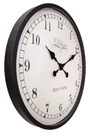 Horloge murale - 60 cm - Plastique - Noir/Crème - 'Ambera'