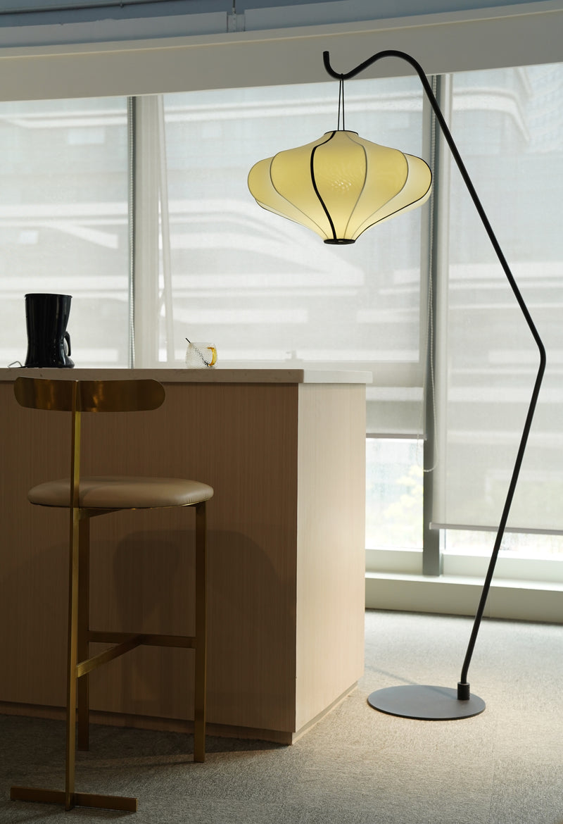 Floor Lamp Stand (for Lumi Lantern) 38x213.5cm-Metal-Black "Lumi"