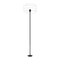 Floor Lamp Stand (Universal E27) 157x35 cm -Metal-Black "Beam"