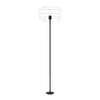 Floor Lamp Stand (Universal E27) 157x35 cm -Metal-Black "Beam"