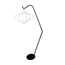 Support de lampe sur pied (pour lanterne Lumi) 38x213,5cm-Métal-Noir "Lumi"