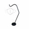 Table Lamp Stand (for Lumi Lantern) 25x81cm-Metal-Black "Lumi"