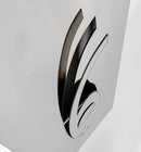 Horloge murale 30,5 cm-Silencieuse-Or/Chrome/Gris-Plastique-nXt 'Finesse'