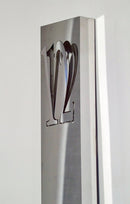 Horloge murale 30,5 cm-Silencieuse-Or/Chrome/Gris-Plastique-nXt 'Finesse'