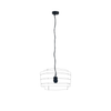 Pendant Electric Unit (Universal E27) 150cm - Stainless Steel wire-Fabric power cable-Black-"Beam"