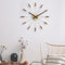 Large Wall clock 58cm - Silent - Wood/Stainless Steel - "Plug-Inn"